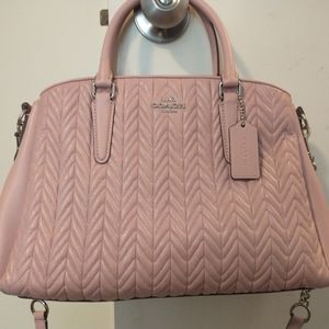 Coach Outlet quilted pink bag